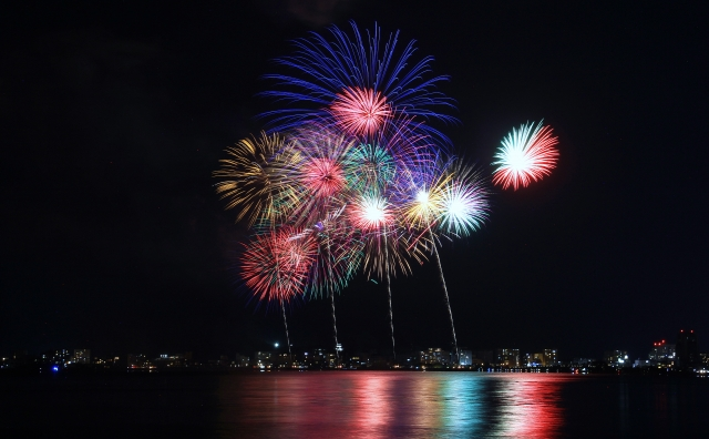 松江水郷祭 花火