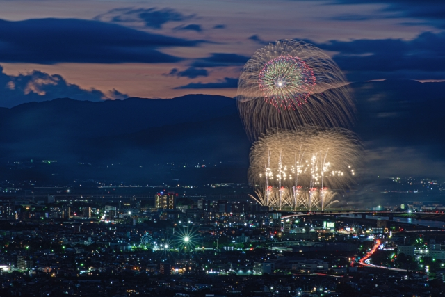 筑後川　花火