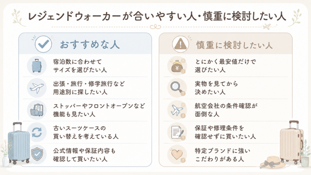 向いている人・向いていない可能性がある人