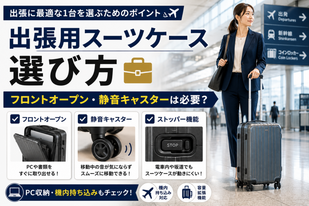 出張用スーツケースの選び方